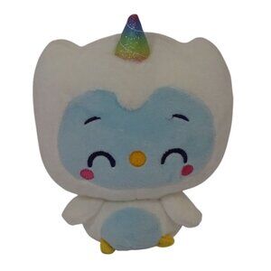 Gund Drops Vicki Hoots Plush Owl Owlcorn Toy White Blue Stuffed Animal 6 inch